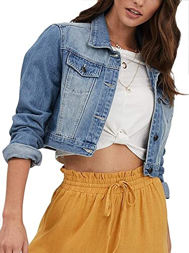 Women Washed Denim Jacket